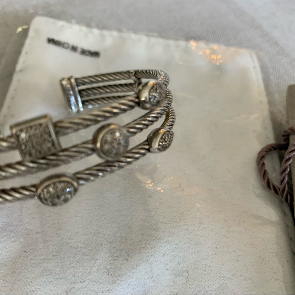 David Yurman confetti 3 row bracelet